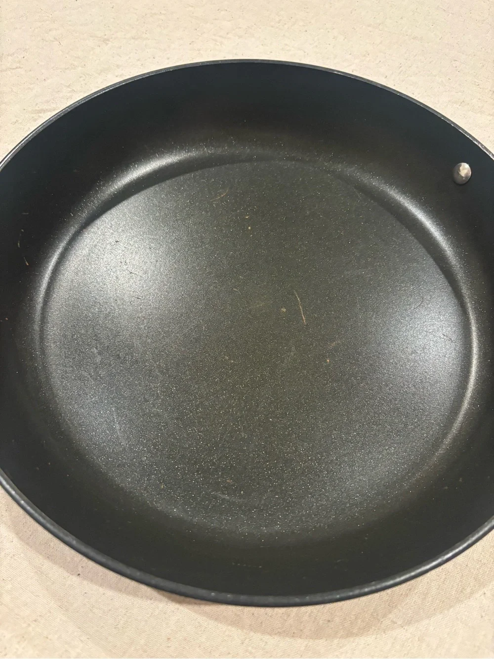 All-Clad Black Nonstick Frying Pan with Stainless Handle 12 inch